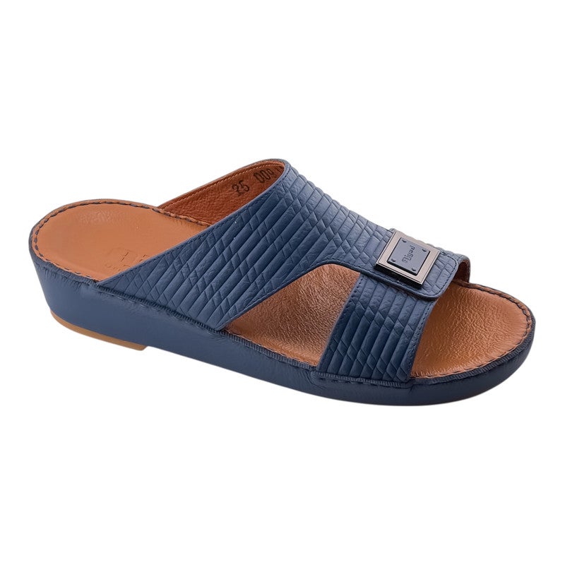 AJYAD Handmade Arabic Sandals For Men | Outdoor Mens Slippers | Everyday Flip Flops Open Toe | Arabic Genuine Shamwa Leather | New Design | Tan Footbed | Comfortable & LightWeight - Image 1